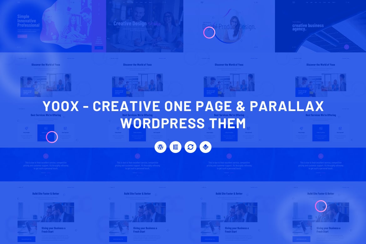 Yoox - Tema WordPress Satu Halaman Kreatif dengan Parallax
