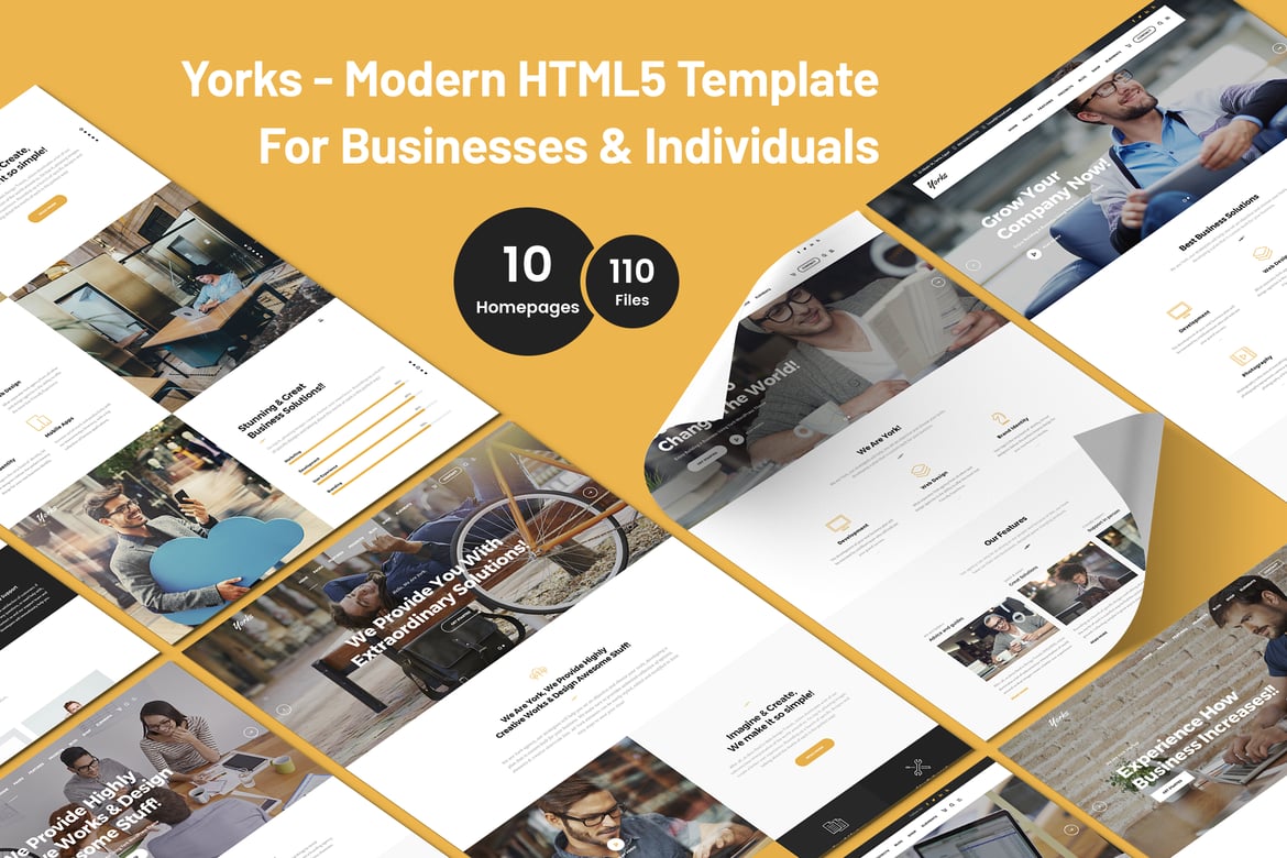 Yorks - Template Website HTML5 untuk Bisnis dan Individu yang Kreatif