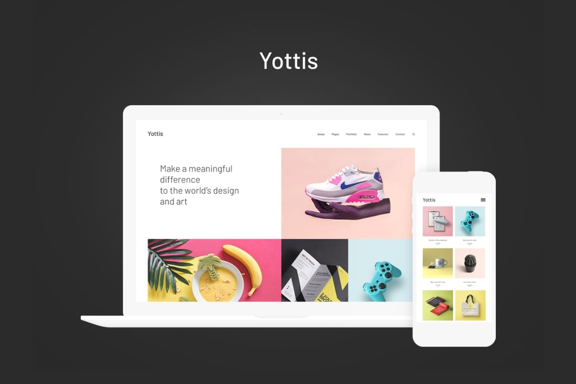 Yottis: Tema WordPress Portfolio Kreatif dan Berwarna