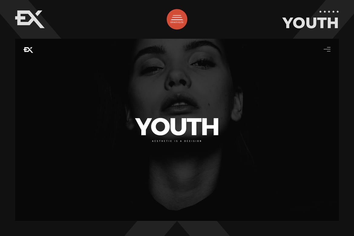 Youth - Template Website Portofolio Kreatif yang Menarik