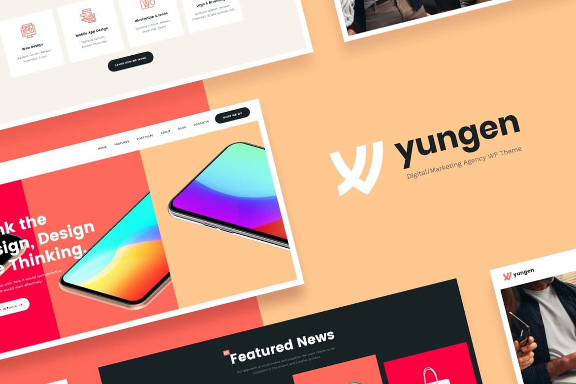 Yungen - Tema WordPress Bisnis & Pemasaran yang Kuat