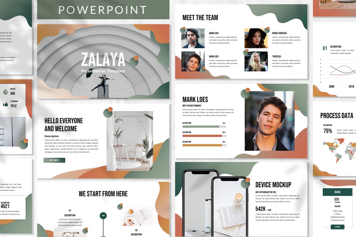 Template Powerpoint Kreatif Zalaya - Solusi Presentasi Menarik