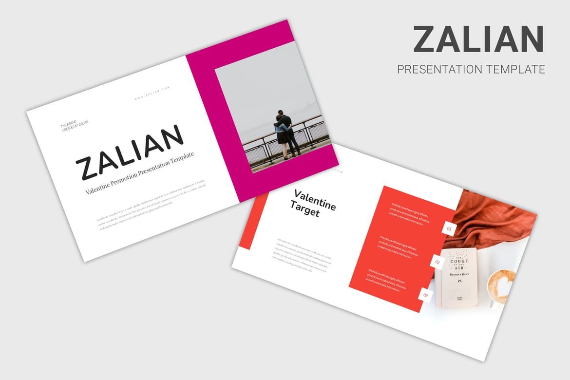 Zalian - Promo Valentine Template PowerPoint Menarik