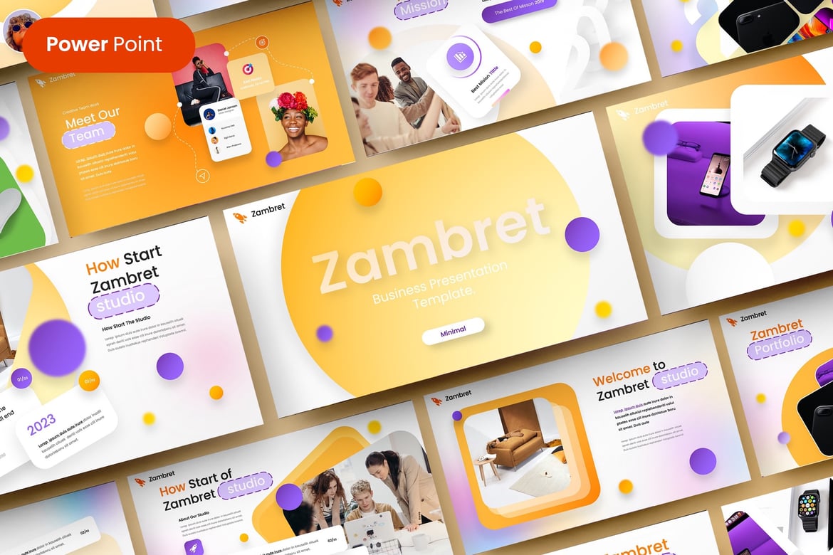 Zambret - Template PowerPoint Bisnis yang Menarik
