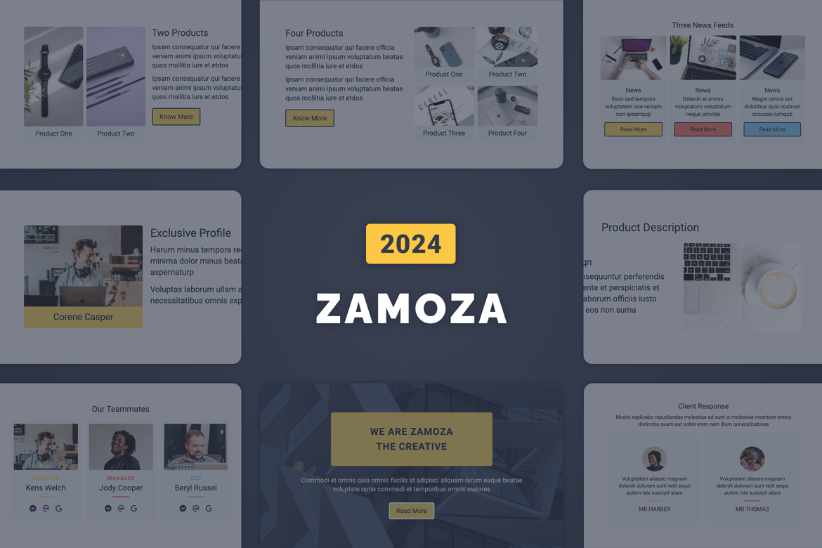 Template Email Serbaguna Zamoza 2024 - Responsif dan Mudah Disesuaikan