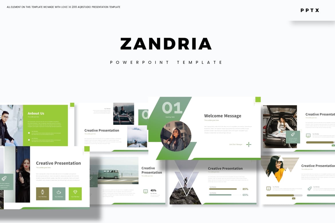 Zandria - Template PowerPoint Multifungsi yang Menarik