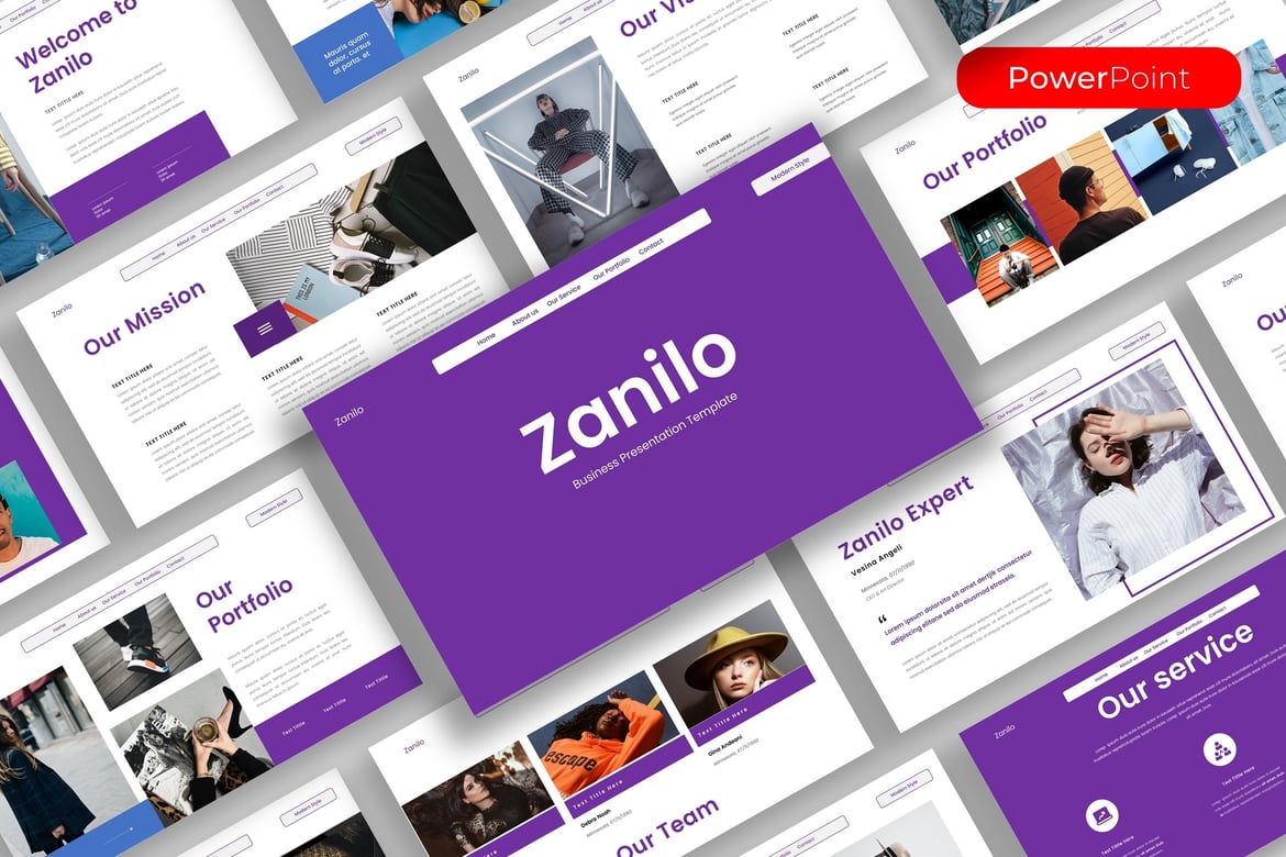 Template Presentasi PowerPoint Zanilo yang Menarik dan Profesional