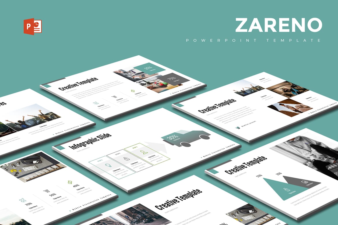 Zareno - Template PowerPoint Serbaguna untuk Presentasi Anda