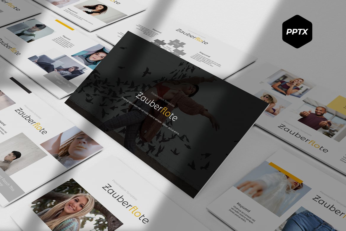 Template Powerpoint Zauberflote - Desain Menarik untuk Presentasi Anda