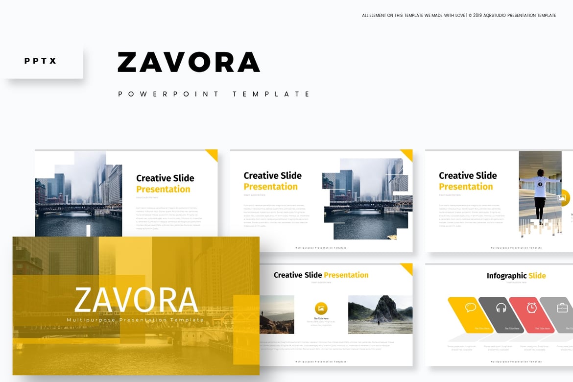 Zavora - Template Powerpoint Serbaguna yang Menarik