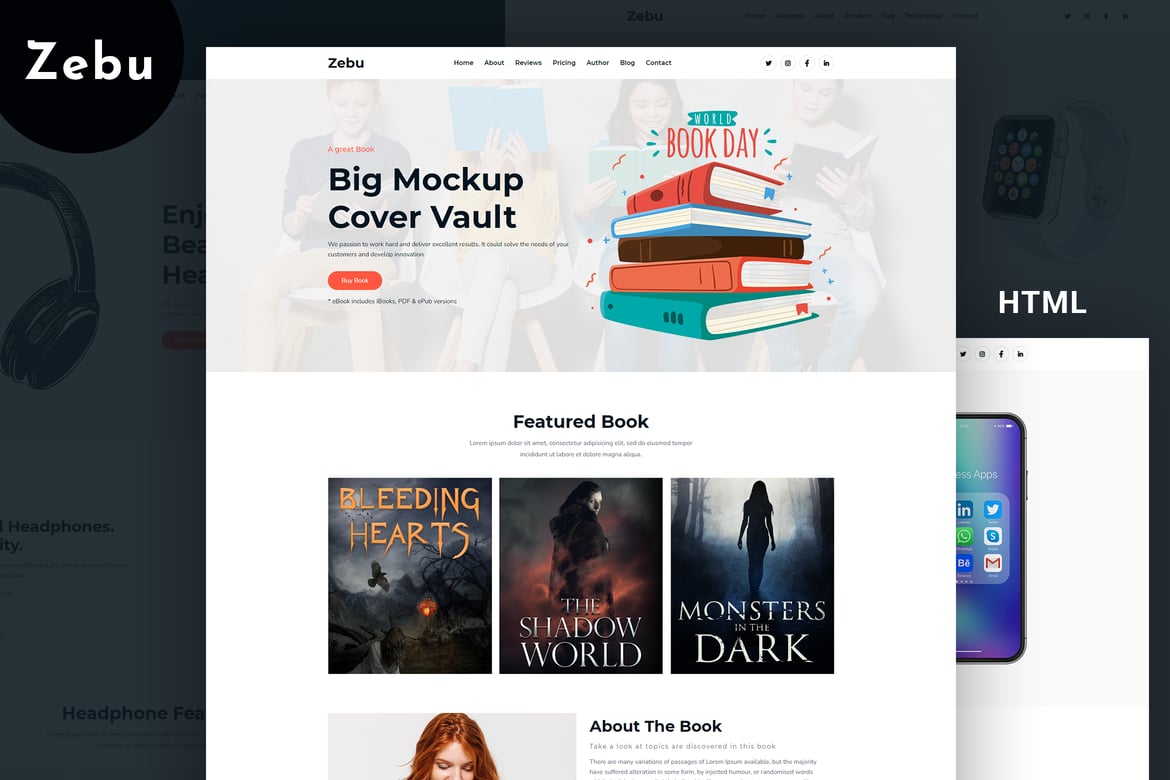 Zebu - Template Website Landing Page Serbaguna yang Responsif