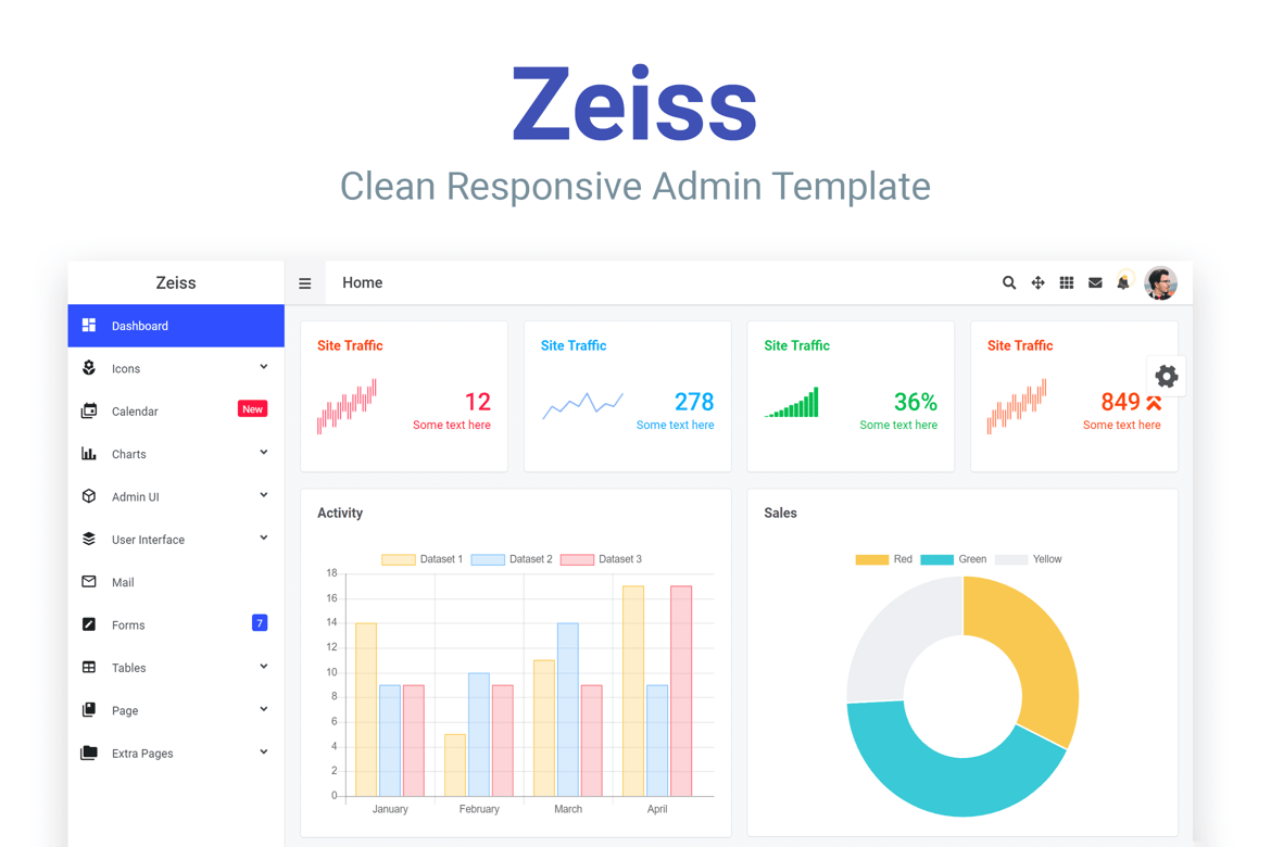 Template Admin Responsif Zeiss - Solusi Terbaik untuk Website Anda