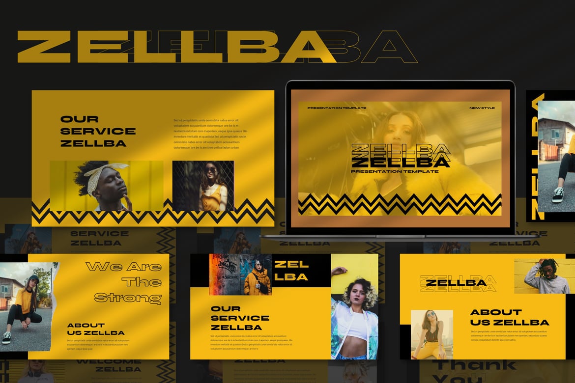 Template PowerPoint Zelba yang Menarik dan Profesional
