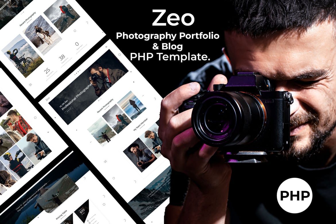 Zeo - Template Website Portofolio & Blog untuk Fotografer dan Kreatif
