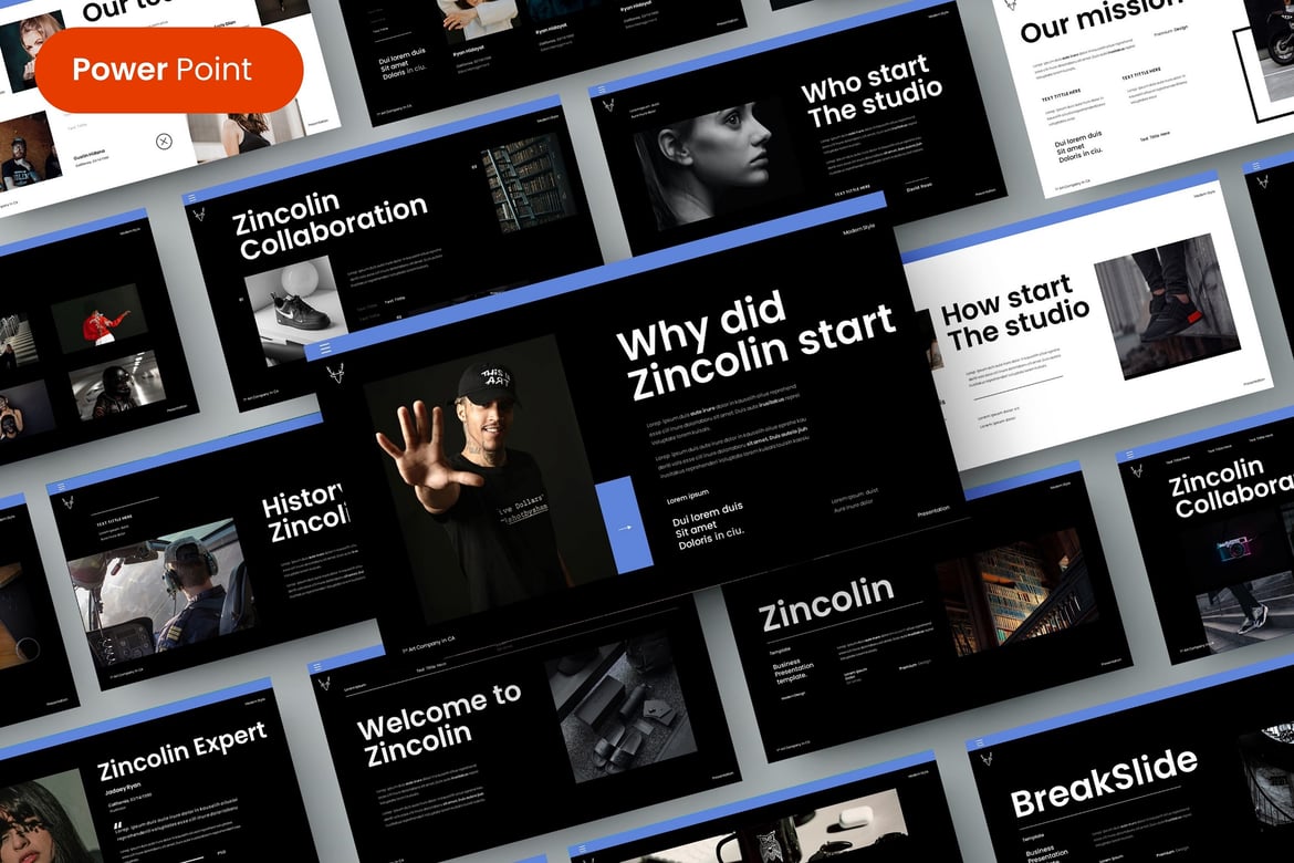 Zincolin – Template Presentasi PowerPoint Profesional untuk Bisnis