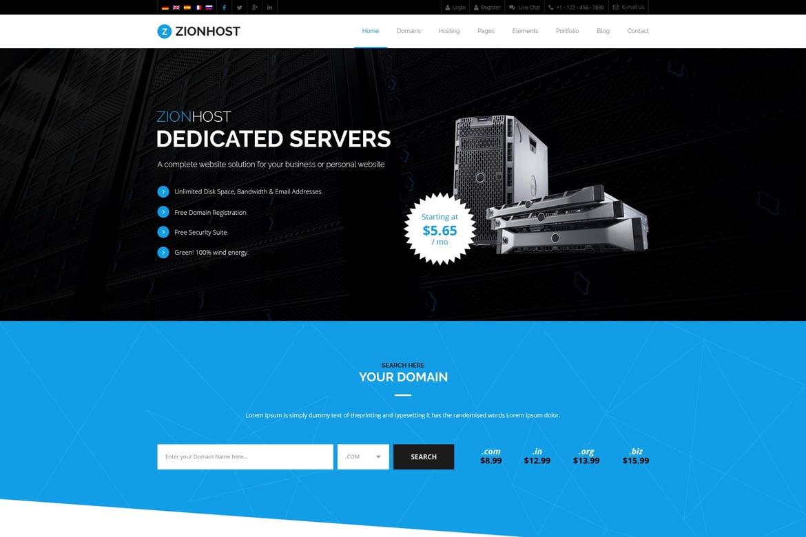 ZionHost - Template Website HTML5 Responsif untuk Semua Perangkat