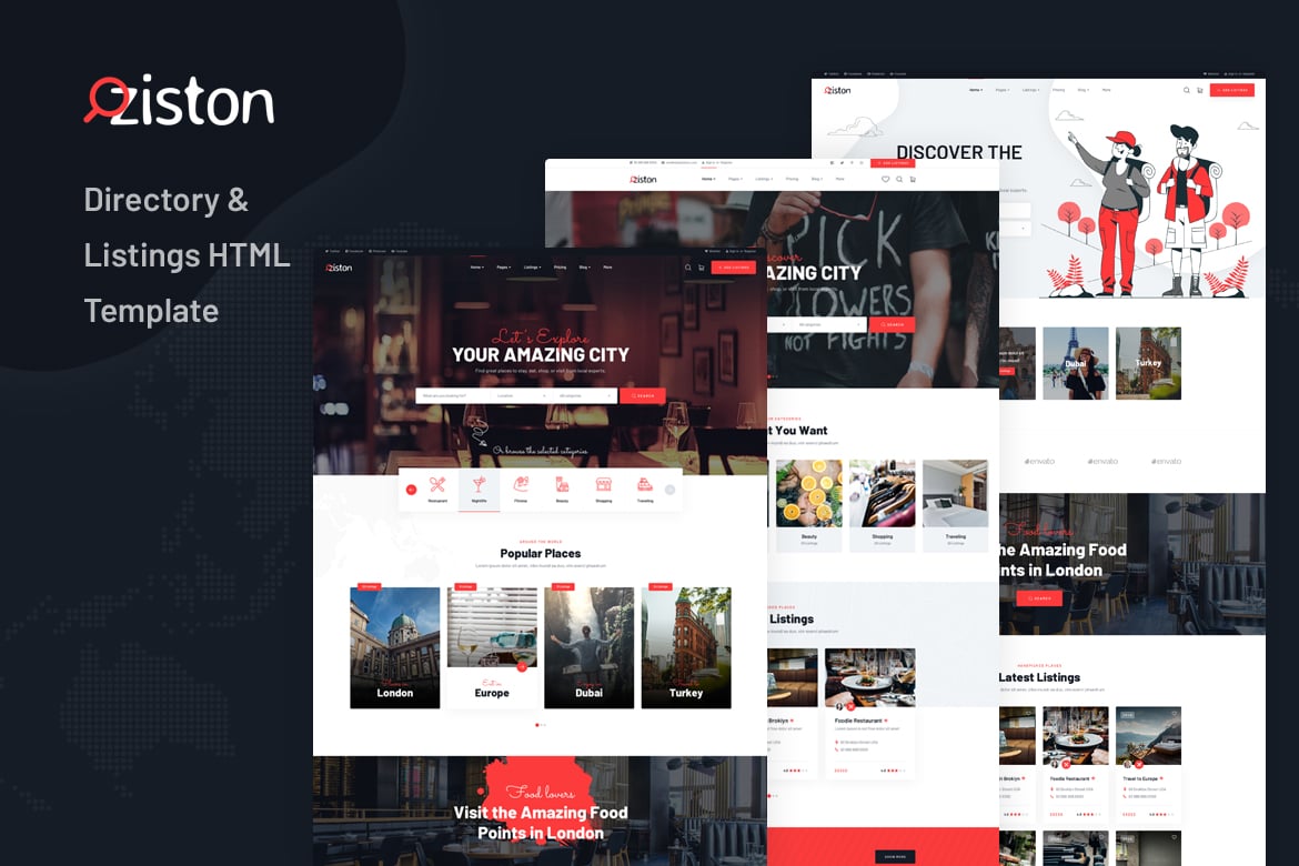 Ziston - Template HTML Direktori Bisnis Modern