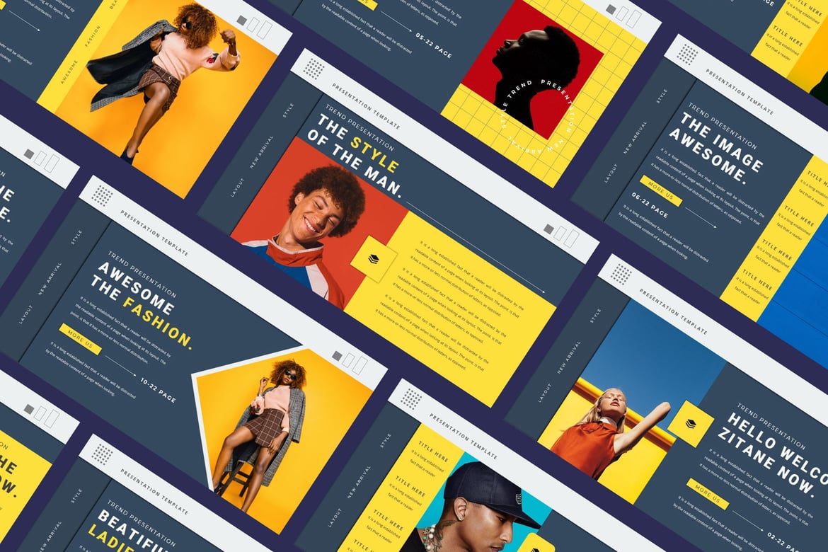 Template Powerpoint ZITANE yang Menarik dan Profesional