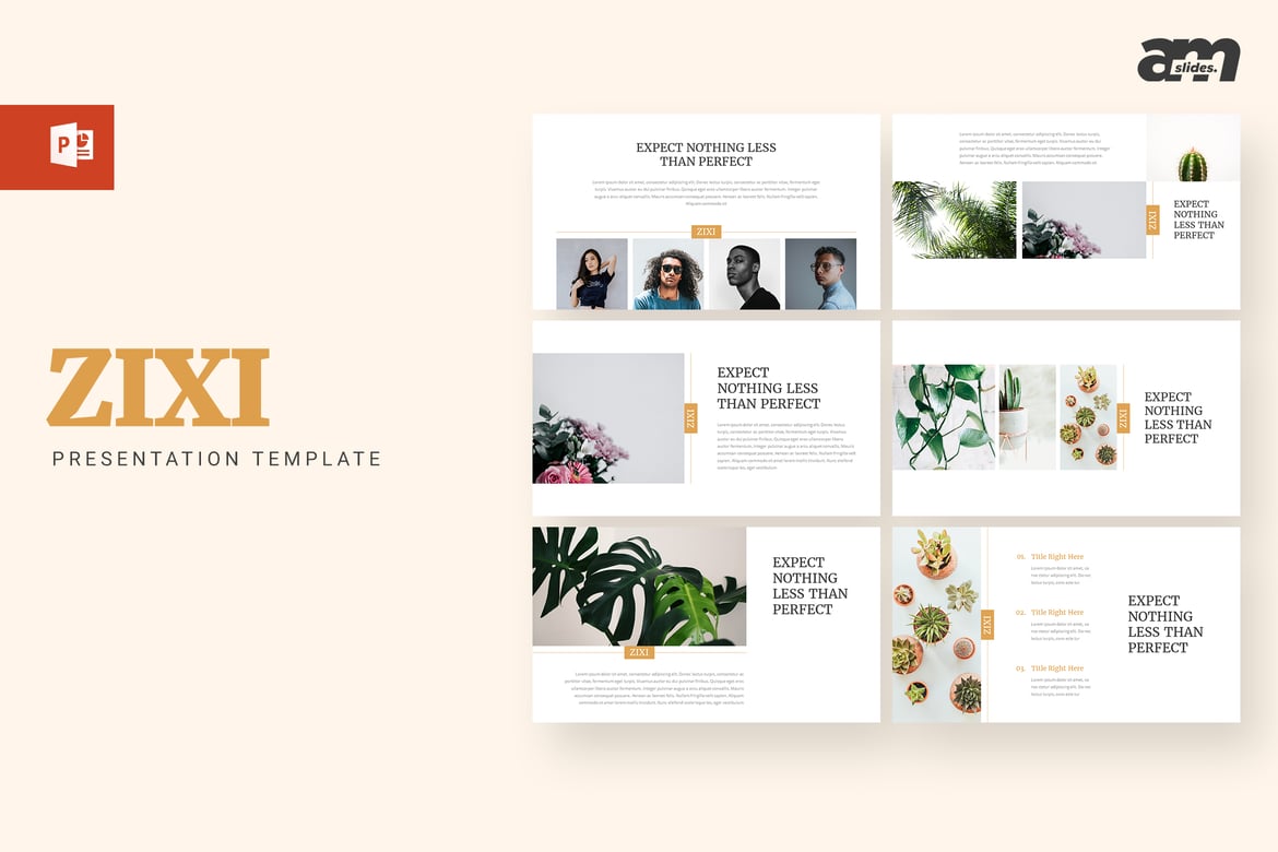 Zixi - Template Powerpoint Kreatif dan Minimalis