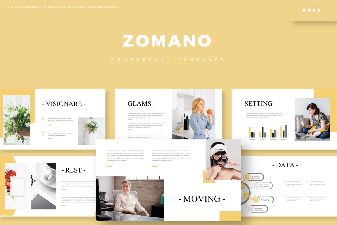 Zomano - Template PowerPoint Serbaguna yang Menawan