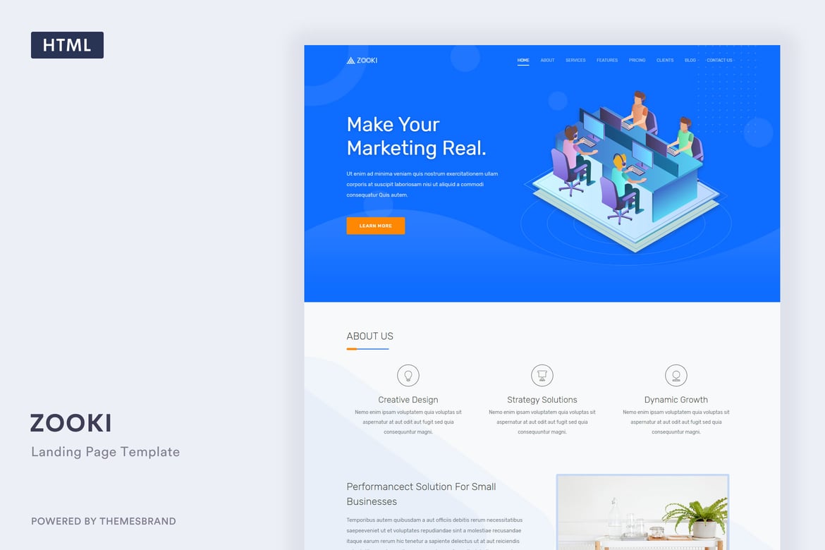Zooki - Template Website Responsif yang Menawan
