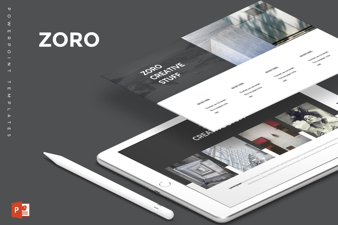 Zoro - Template PowerPoint Serbaguna yang Menarik