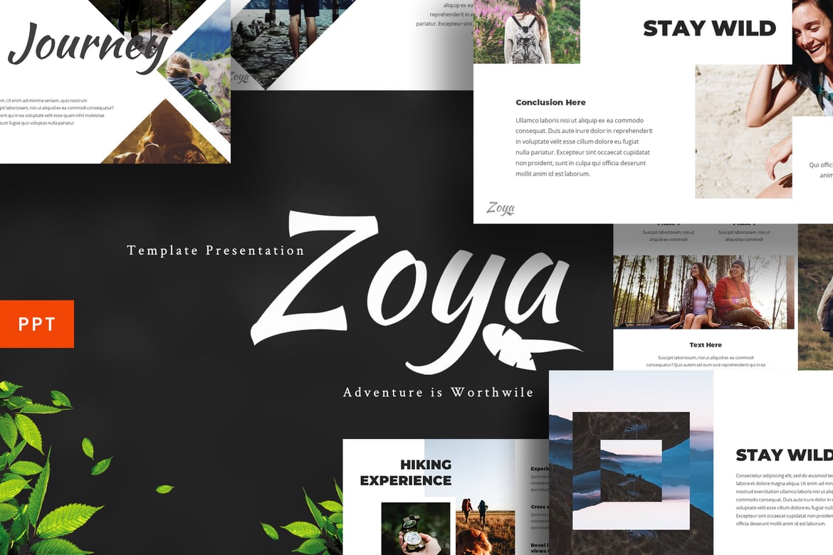 Zoya - Template Presentasi PowerPoint yang Memikat