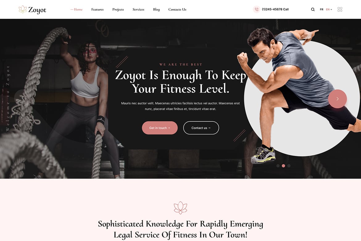 Zoyot - Template Website Olahraga dan Kebugaran yang Menarik
