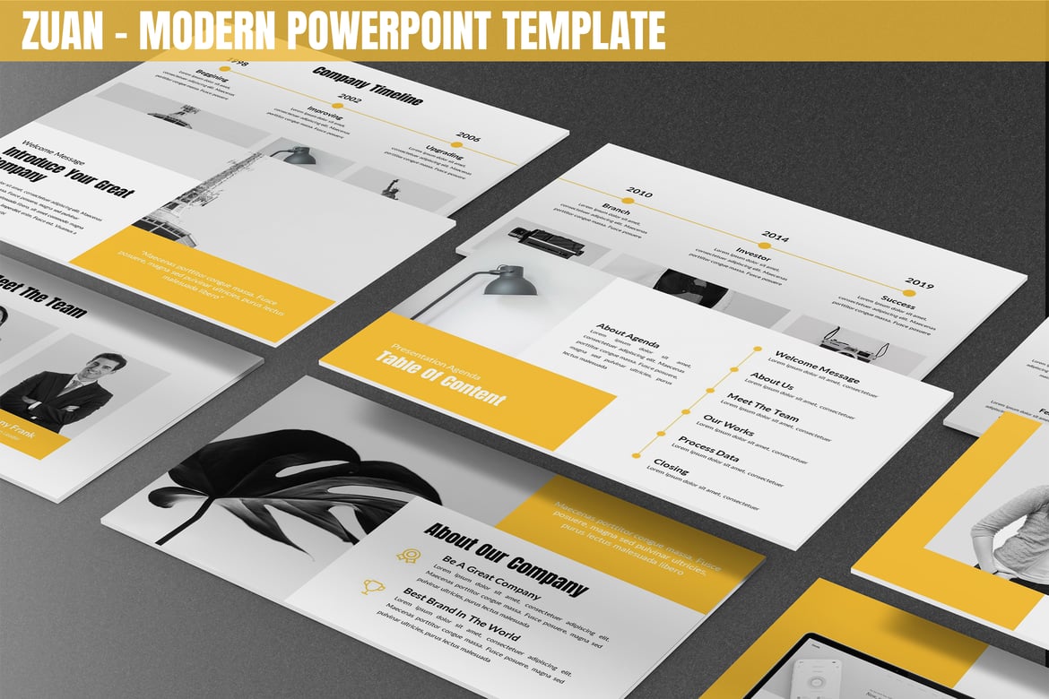 Zuan - Template Powerpoint Modern dan Kreatif