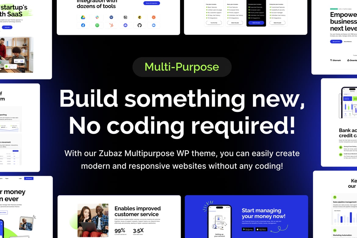Zubaz - Tema WordPress untuk Startup dan SaaS yang Menarik