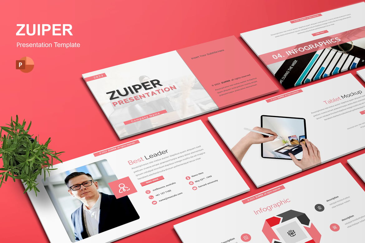 Template Presentasi PowerPoint Zuiper yang Menarik dan Profesional